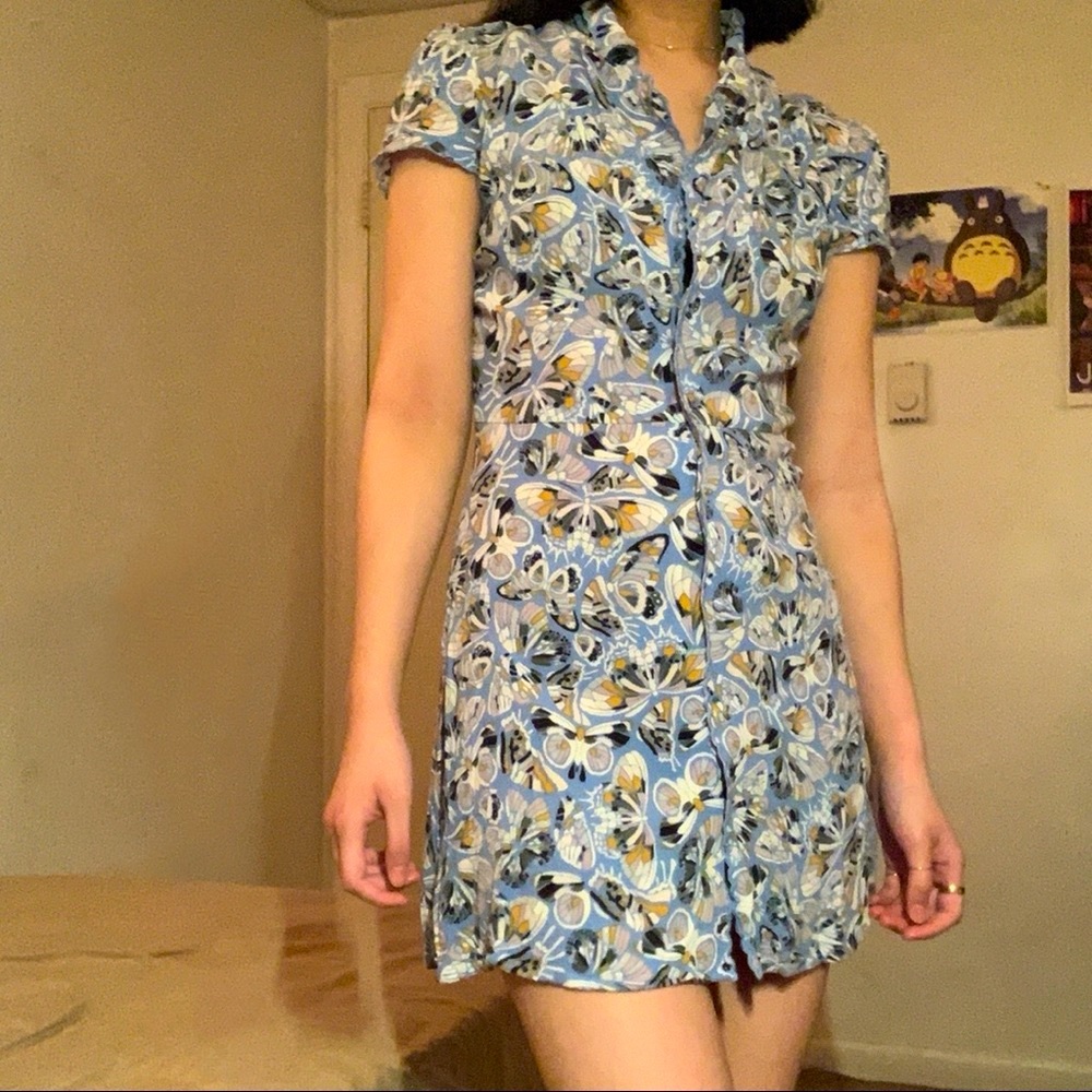 Aritzia Low-collar mini dress